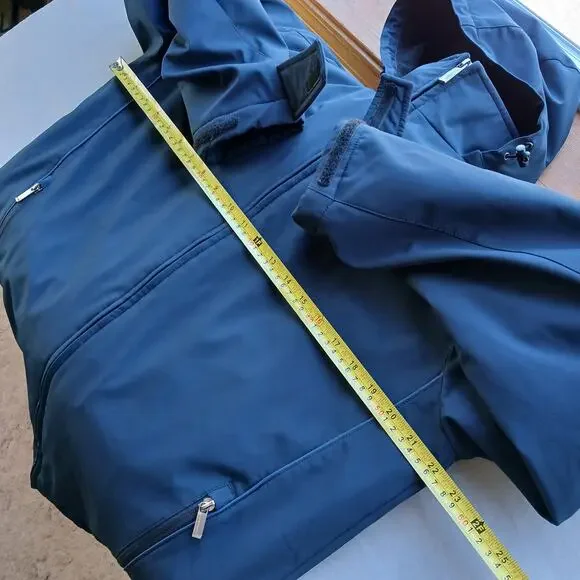 Weatherproof Ultra Tech Removable Hood Fleece Lined Jacket S windbreaker coat - Picture 11 of 14